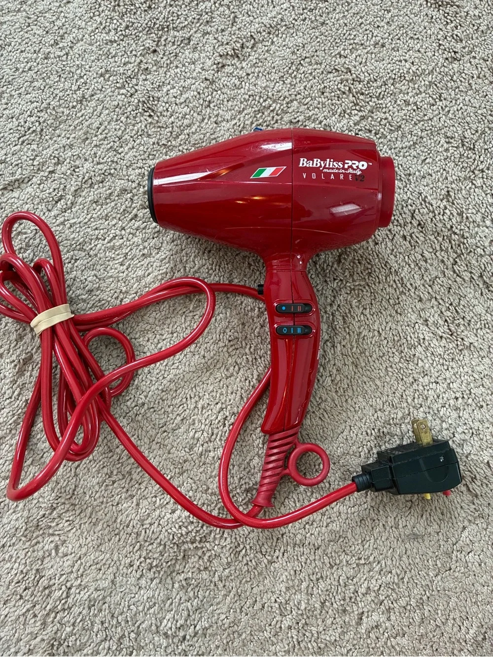 BaByliss PRO V2 Volare Professional Luxury Dryer red